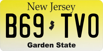 NJ license plate B69TVO
