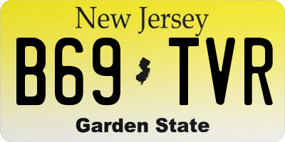 NJ license plate B69TVR