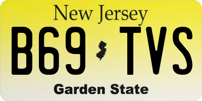 NJ license plate B69TVS
