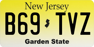 NJ license plate B69TVZ