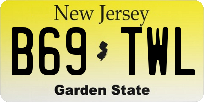 NJ license plate B69TWL