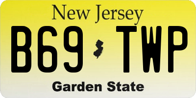 NJ license plate B69TWP