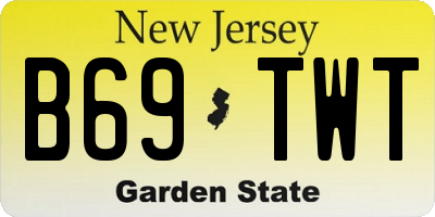 NJ license plate B69TWT