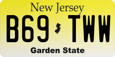 NJ license plate B69TWW