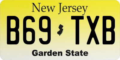 NJ license plate B69TXB