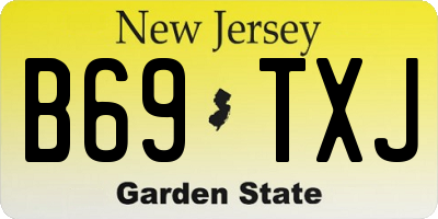NJ license plate B69TXJ