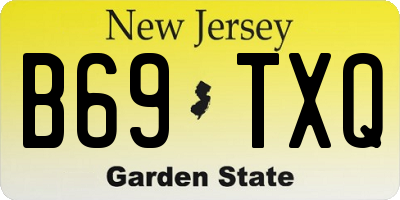 NJ license plate B69TXQ