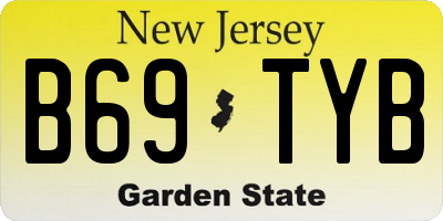NJ license plate B69TYB