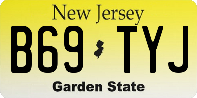 NJ license plate B69TYJ