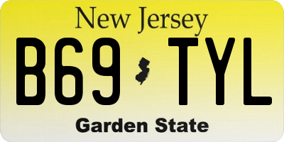 NJ license plate B69TYL