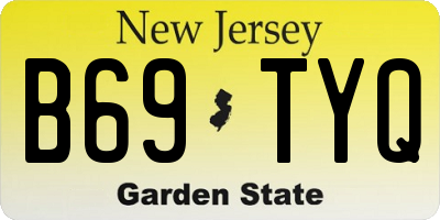 NJ license plate B69TYQ