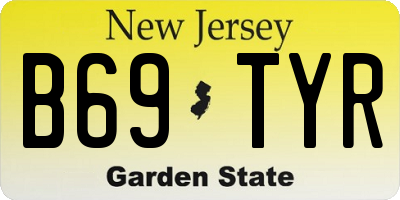 NJ license plate B69TYR