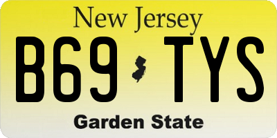 NJ license plate B69TYS