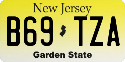 NJ license plate B69TZA
