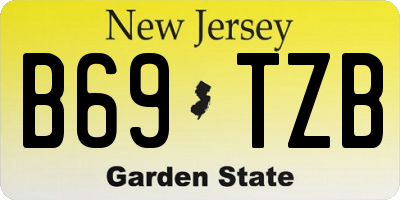 NJ license plate B69TZB