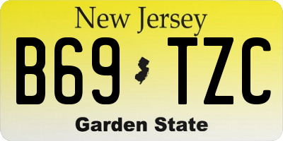 NJ license plate B69TZC