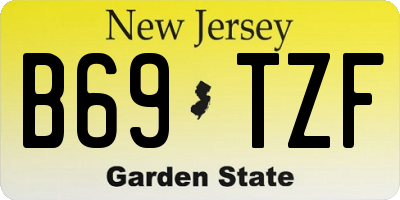 NJ license plate B69TZF