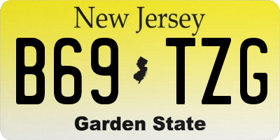 NJ license plate B69TZG