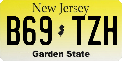 NJ license plate B69TZH