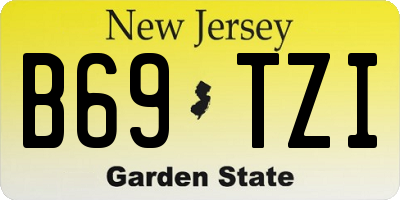 NJ license plate B69TZI
