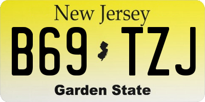 NJ license plate B69TZJ