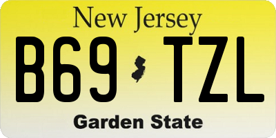 NJ license plate B69TZL