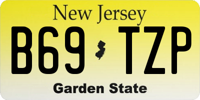 NJ license plate B69TZP