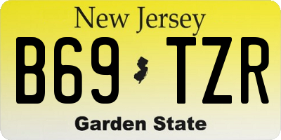NJ license plate B69TZR