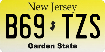 NJ license plate B69TZS
