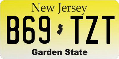 NJ license plate B69TZT