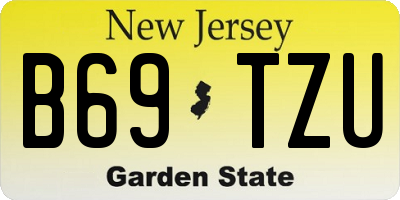 NJ license plate B69TZU