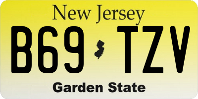 NJ license plate B69TZV