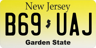 NJ license plate B69UAJ