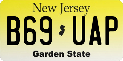 NJ license plate B69UAP