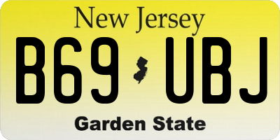 NJ license plate B69UBJ