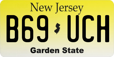 NJ license plate B69UCH