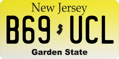 NJ license plate B69UCL