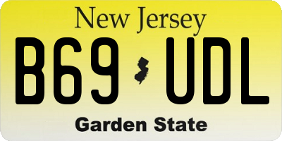NJ license plate B69UDL