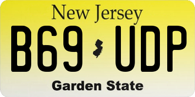 NJ license plate B69UDP