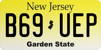 NJ license plate B69UEP