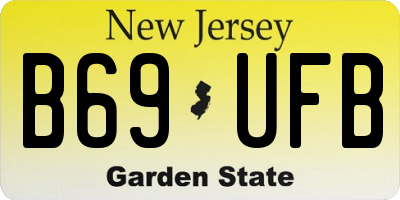 NJ license plate B69UFB