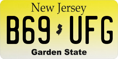 NJ license plate B69UFG