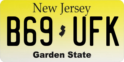 NJ license plate B69UFK
