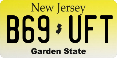 NJ license plate B69UFT