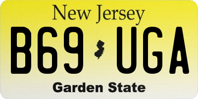 NJ license plate B69UGA