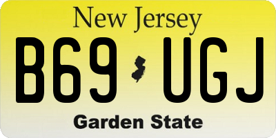 NJ license plate B69UGJ
