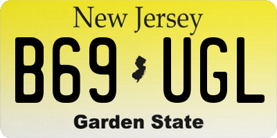 NJ license plate B69UGL