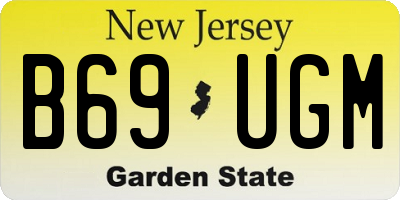 NJ license plate B69UGM
