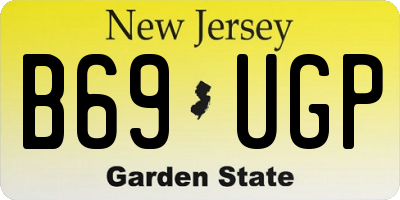 NJ license plate B69UGP