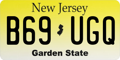 NJ license plate B69UGQ